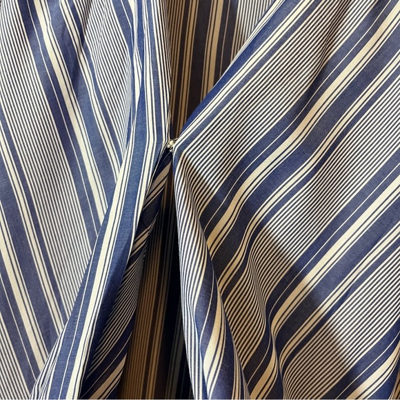 Fourteenth Place navy white nautical striped long sleeve top pledge neck large - Picture 7 of 10